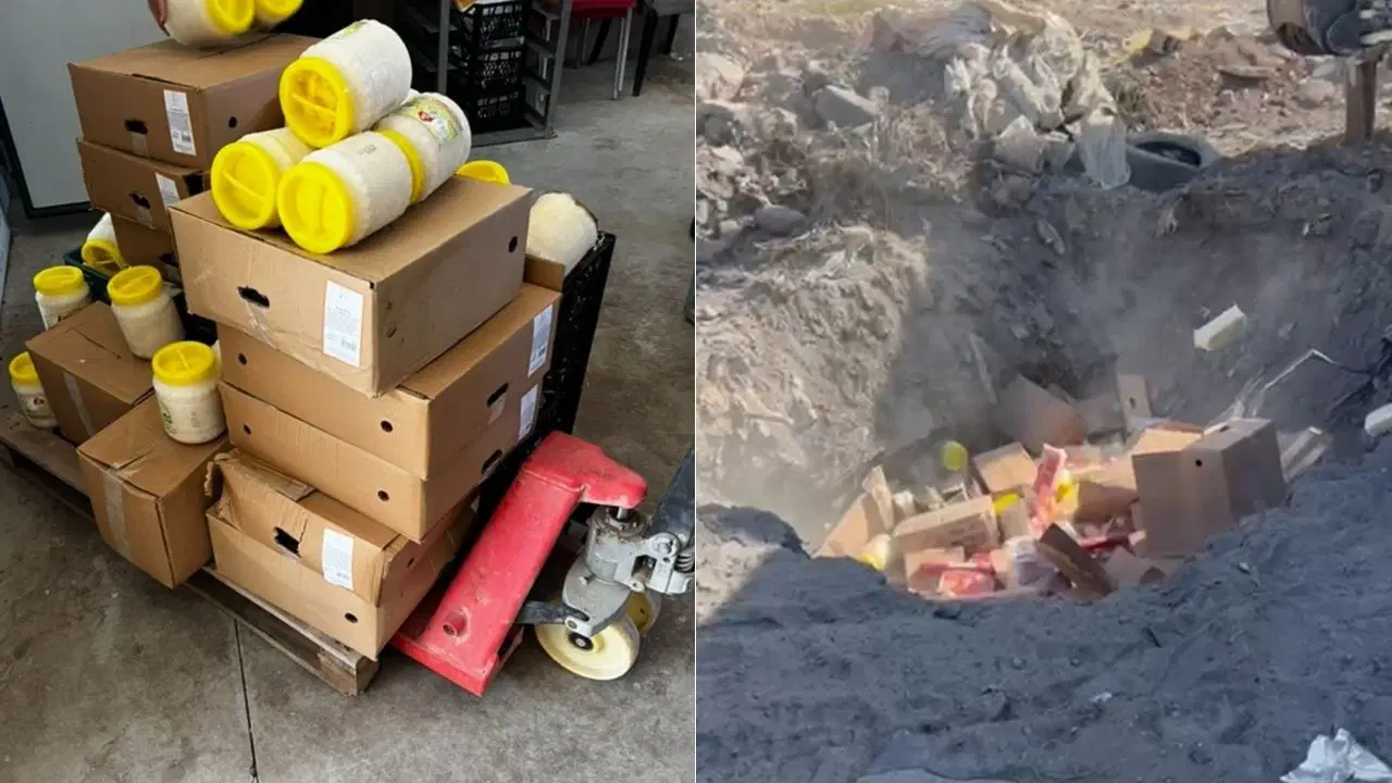 1 ton gıdayı toprağa döktüler: Gerekçesi 'halk sağlığı'