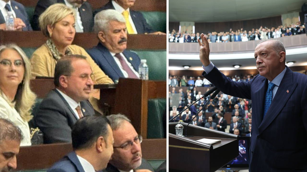 AKP grup toplantısında sürpriz misafir