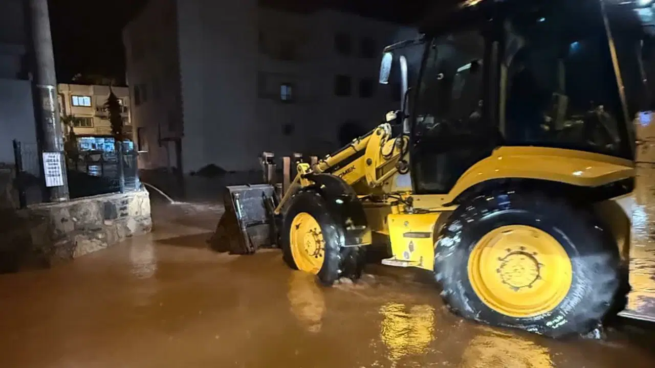 Bodrum’a 24 saatte metrekareye 50 kilogram yağış düştü