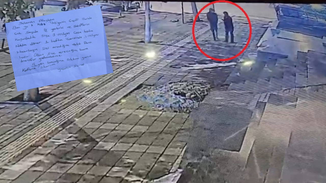 Saniye saniye kaydedildi... Dönerciden tehdit mektubu ile milyonlarca lira haraç istediler!
