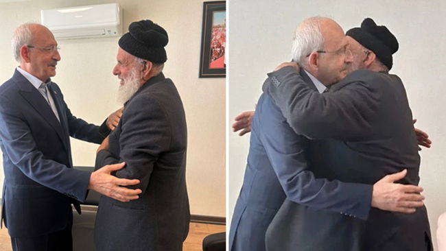 Saldırıda yer alan zanlıyla görüştü, kucaklaştı