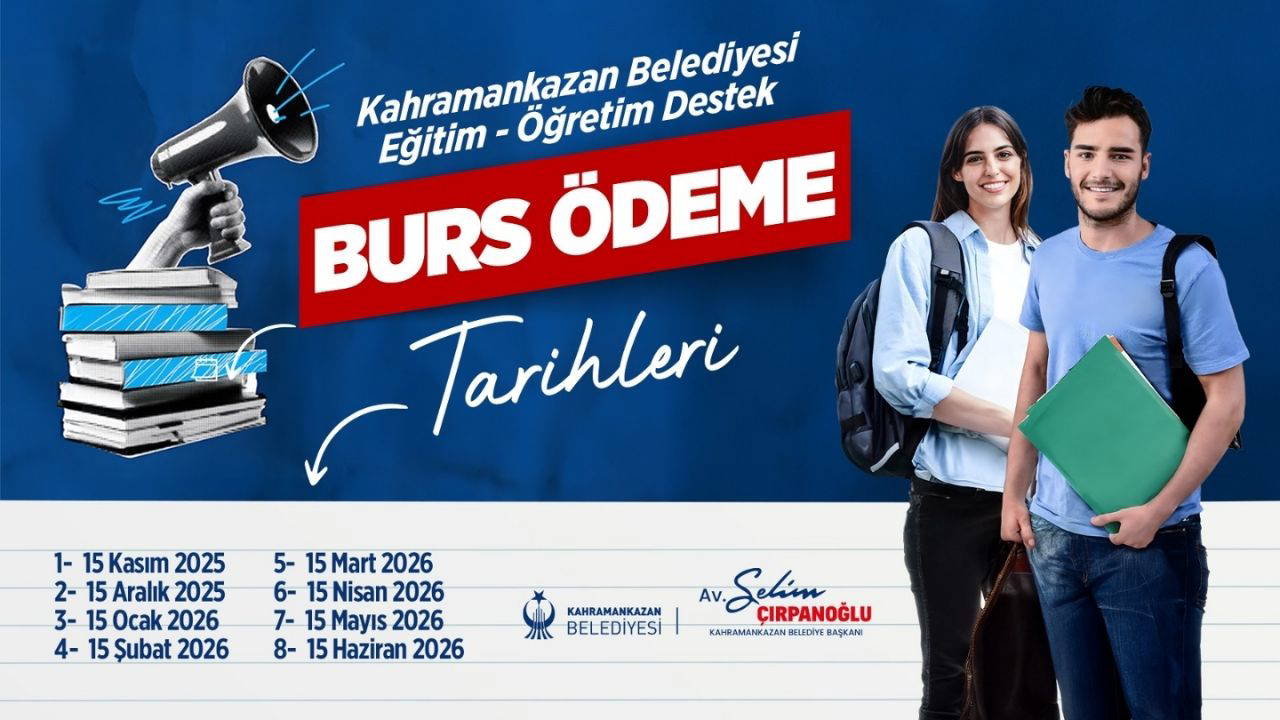 Kahramankazan’da burs ödeme tarihleri belli oldu