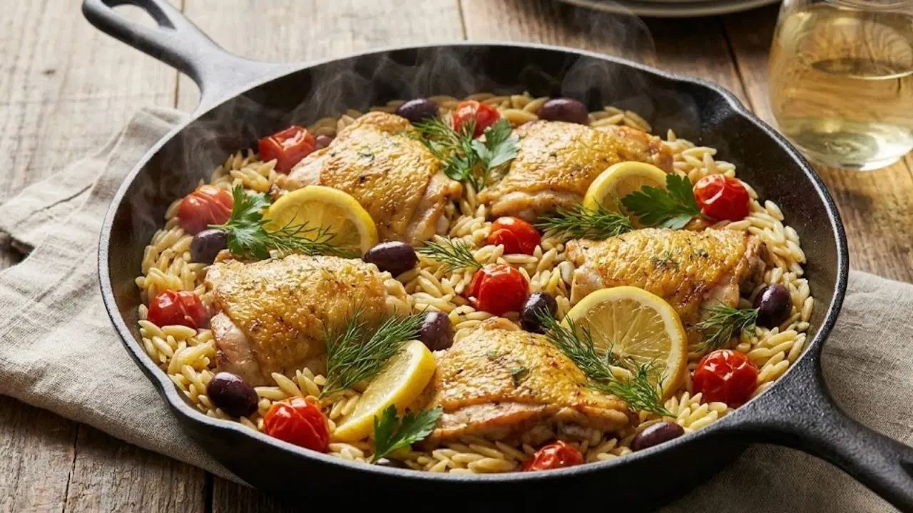 Mutfakta Akdeniz rüzgarı: Tek tavada limonlu ve şehriyeli tavuk tarifi...