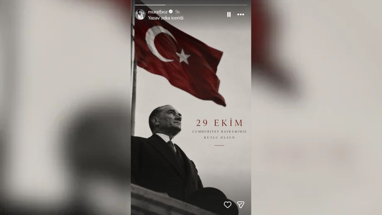 Ünlülerden 29 Ekim Cumhuriyet Bayramı paylaşımları: Sanat dünyasından peş peşe mesajlar