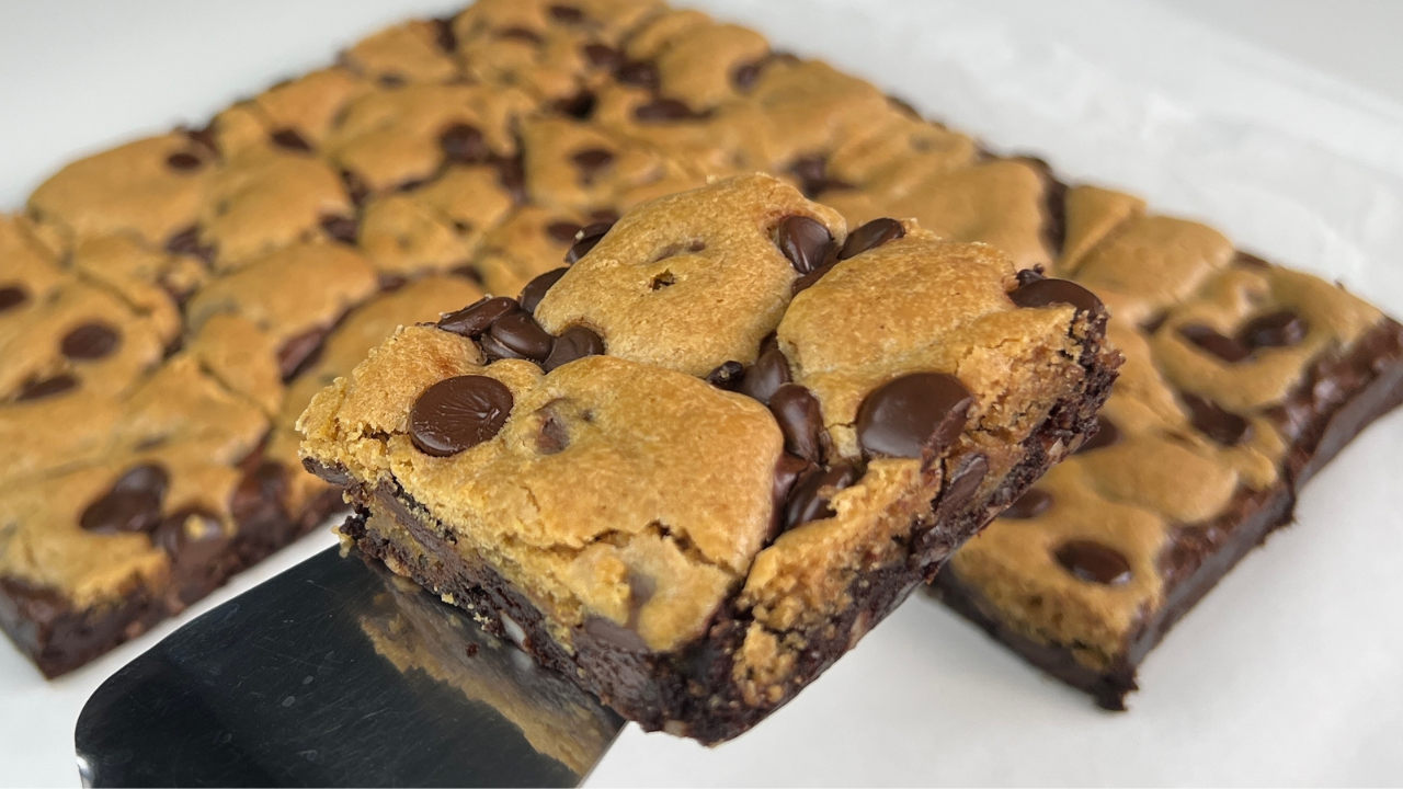 Brookies tarifi... Enfes kurabiyeli brownie tarifi!