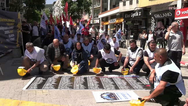 Madencilerden Soma yürüyüşü...