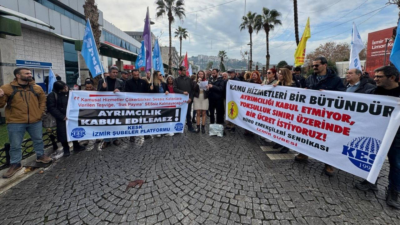 KESK İzmir “Adalet” için meydana indi!