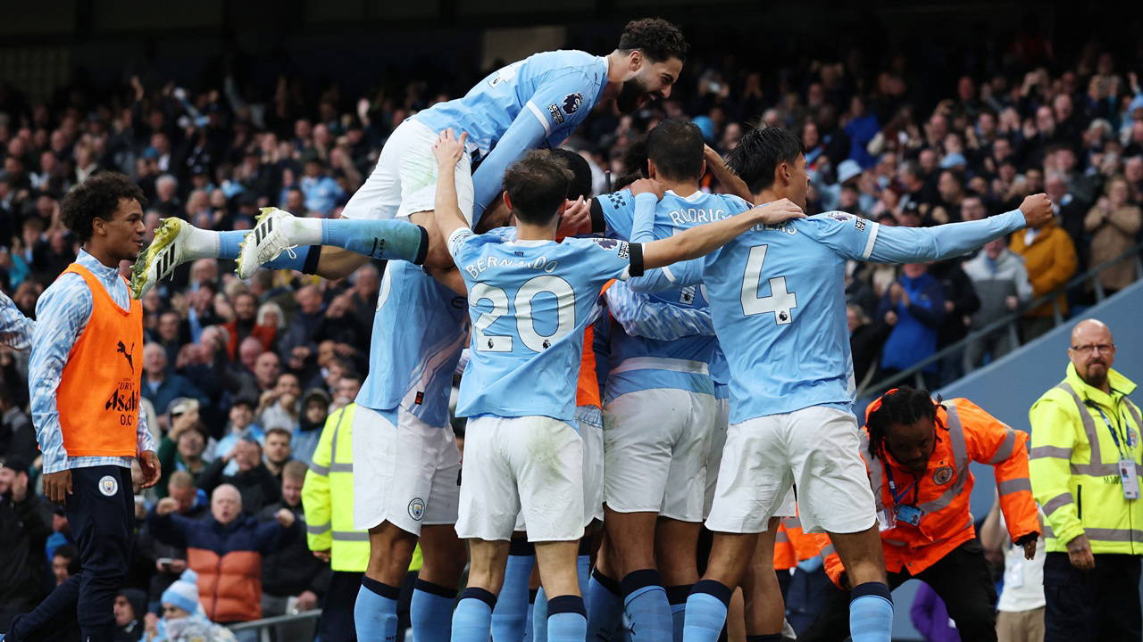 Manchester derbisinde kazanan City!
