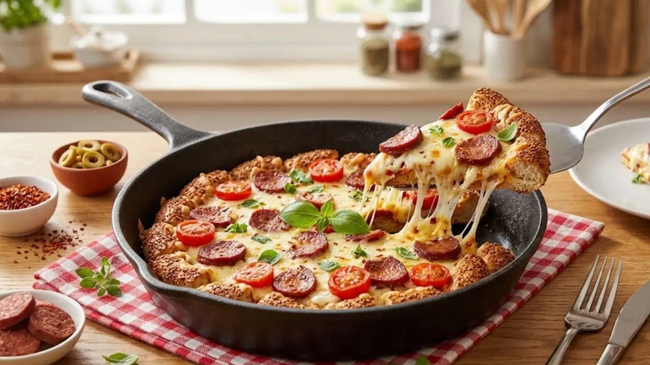 Kalan simitleri ziyafete dönüştüren lezzet: Tavada şipşak simit pizzası tarifi...