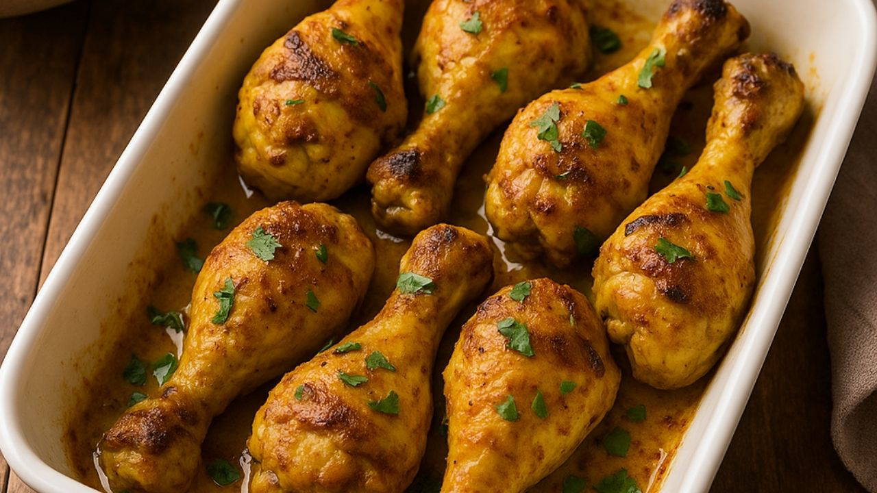 Fırından çıkan aromatik lezzet: Köri soslu tavuk baget tarifi
