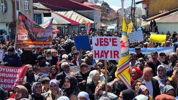 Bingöl'de jeotermale karşı eylem: ‘Canımızı veririz topraklarımızı vermeyiz’