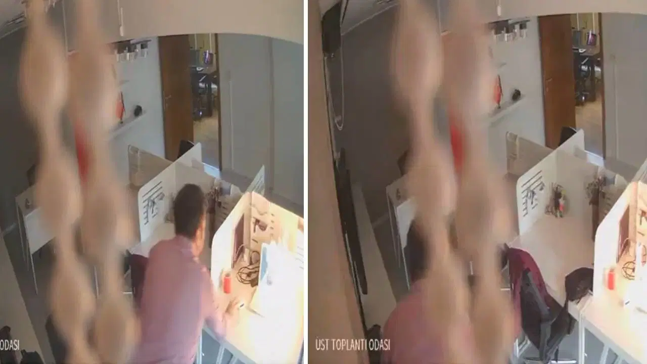 Dizüstü bilgisayarı bomba gibi patladı: O anlar kamerada