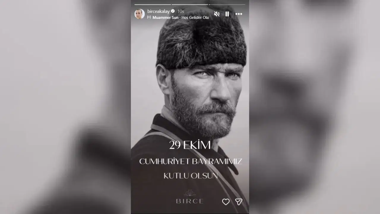 Ünlülerden 29 Ekim Cumhuriyet Bayramı paylaşımları: Sanat dünyasından peş peşe mesajlar