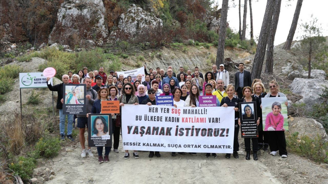 Fidanlar kadına karşı şiddetle mücadele için toprakla buluştu