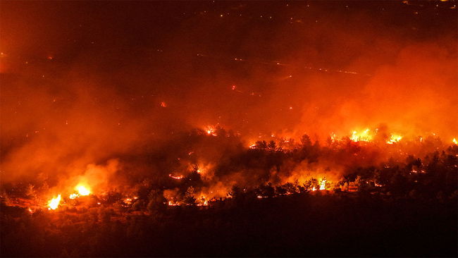 Antalya'daki yangın 3'üncü gününde... 