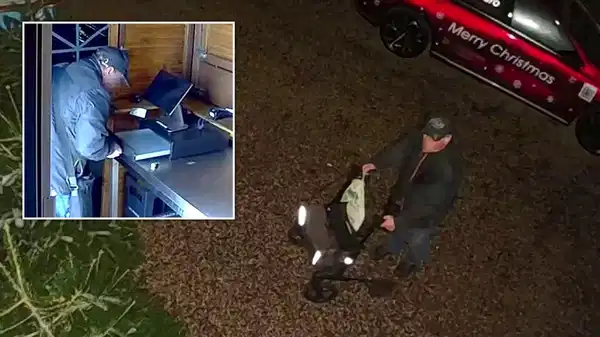 Bastonlu hırsız Noel pazarını soydu