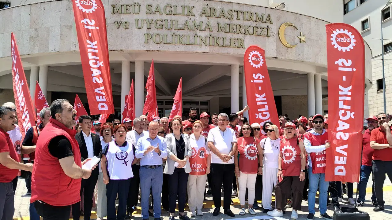 MEÜ Hastanesinde Devrimci Sağlık İş’e engel tepki çekti