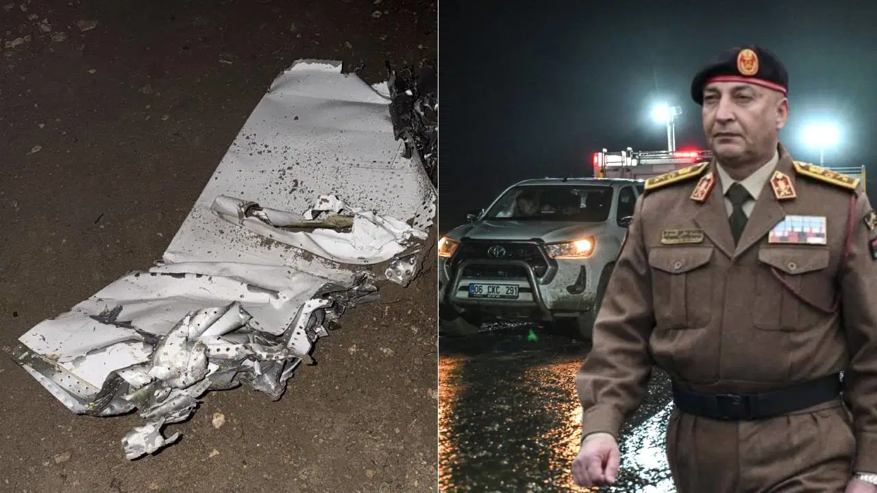 Libya askeri heyetini taşıyan uçak düşmüştü...