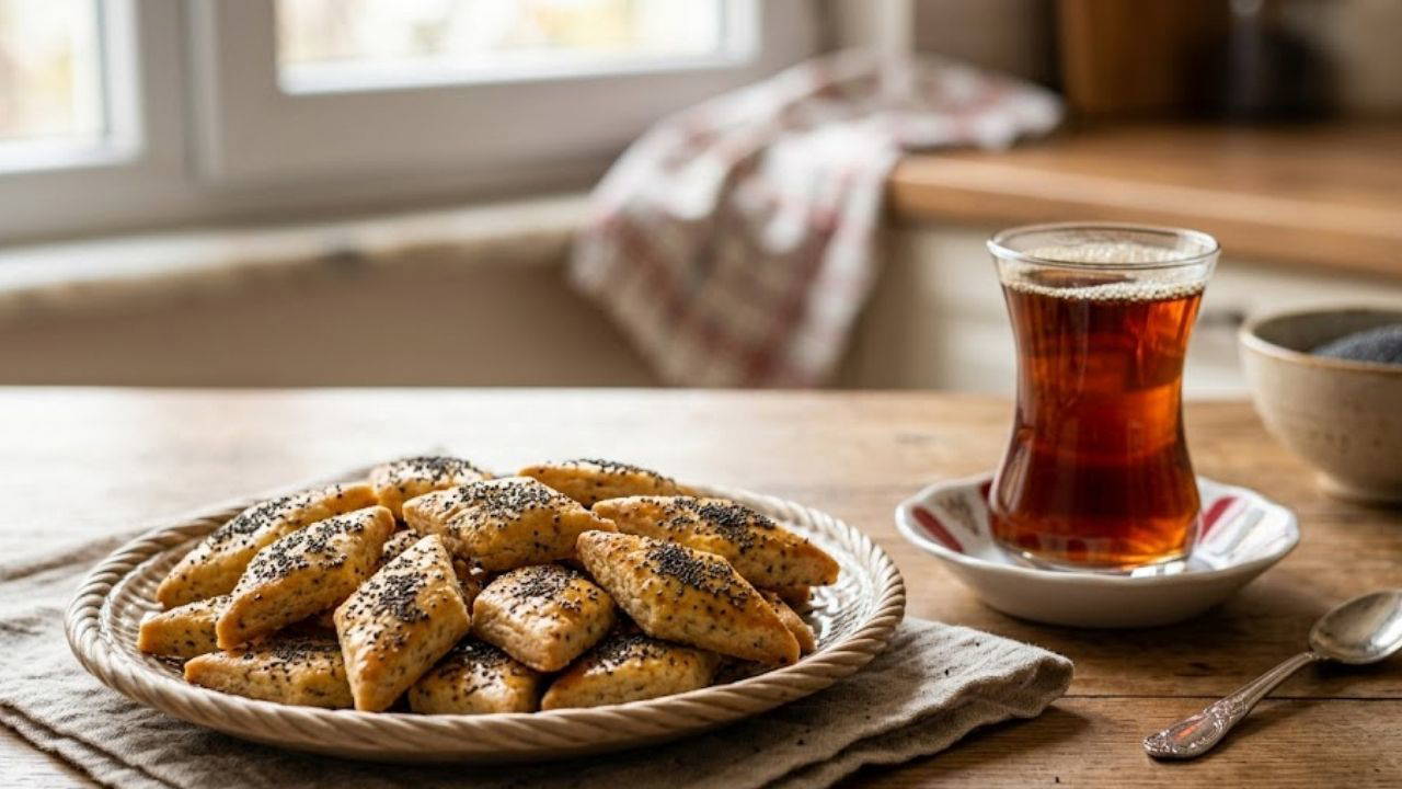 Çay saatlerine çıtır dokunuş: Haşhaşlı kraker tarifi