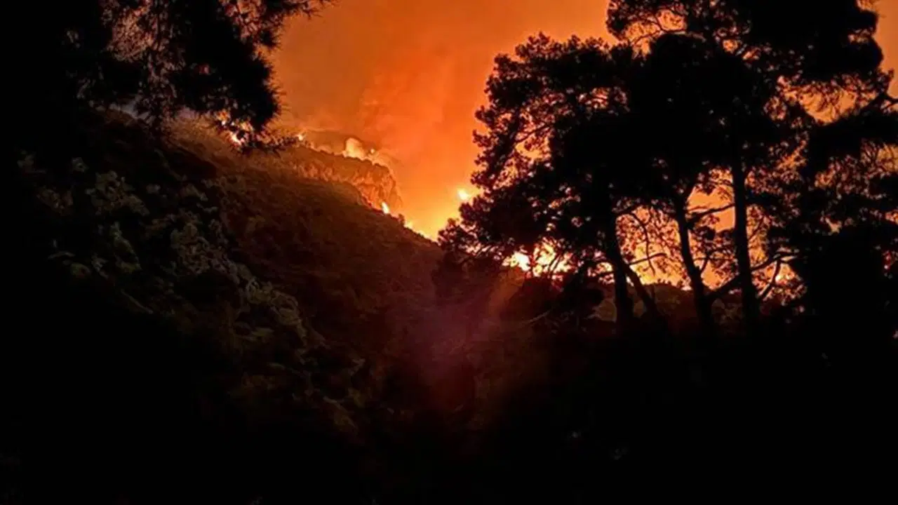 Antalya Kaş'taki orman yangını 2. gününde: Müdahale sürüyor