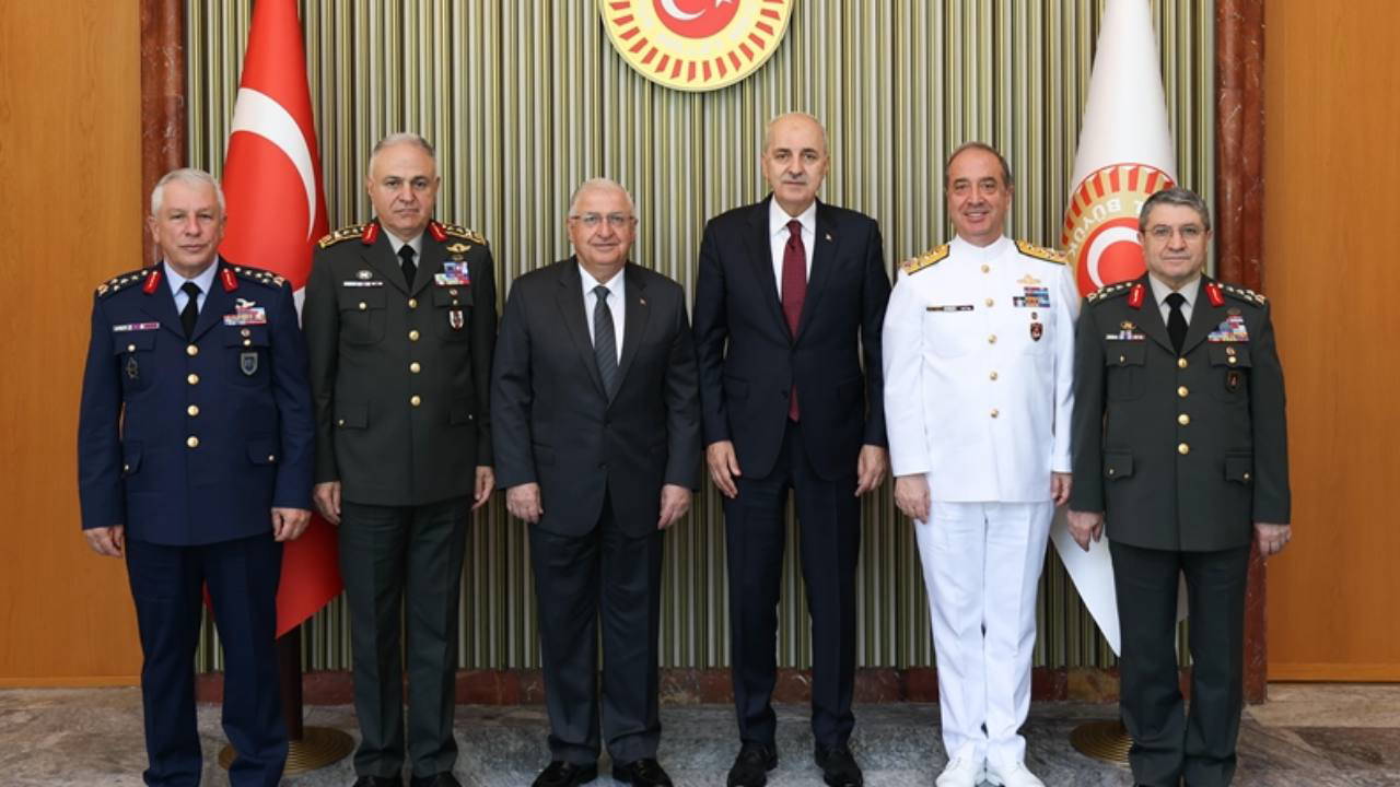 TBMM Başkanı Numan Kurtulmuş, Milli Savunma Bakanı Yaşar Güler ile görüştü!