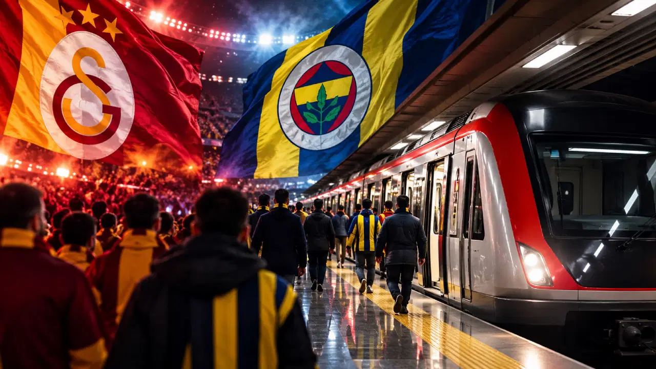 Galatasaray-Fenerbahçe Derbisi öncesi Metro Seferlerine Düzenleme: 6 Hatta Saatler Uzatıldı