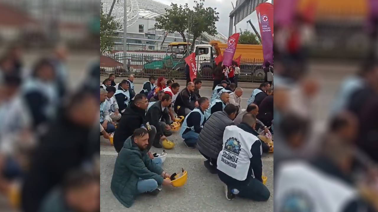 Doruk Madencilik işçileri Ankara'da 1 Mayıs alanında