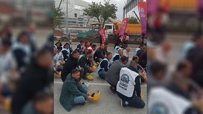 Doruk Madencilik işçileri Ankara'da 1 Mayıs alanında