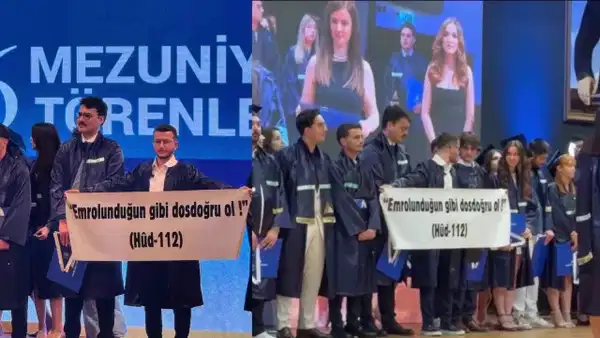Yeditepe'deki 'ayetli pankart' tartışmasında yeni görüntüler ortaya çıktı: Pankart uzun süre açık kalmış