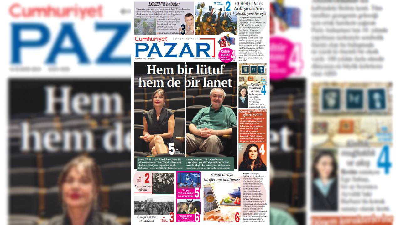 Cumhuriyet Pazar bu hafta da dopdolu!