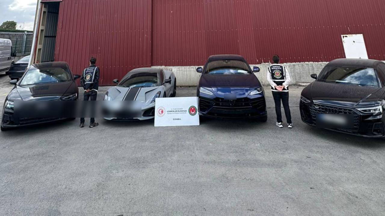 Piyasa değeri 288 milyon lira... 10 lüks araca el konuldu!