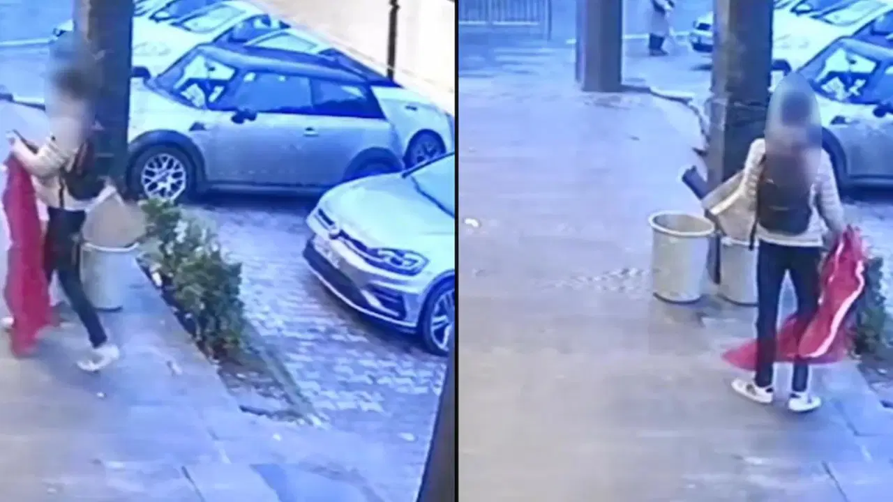 Beylikdüzü’nde Türk bayrağına saldırıya gözaltı: Koparıp yere atmış, üzerine basmıştı…