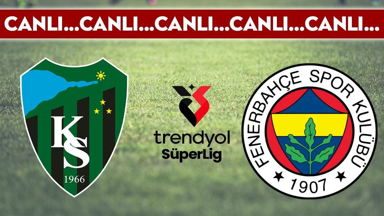 CANLI YAYIN: Kocaelispor - Fenerbahçe CANLI ANLATIM | Trendyol Süper Lig 20. hafta mücadelesi