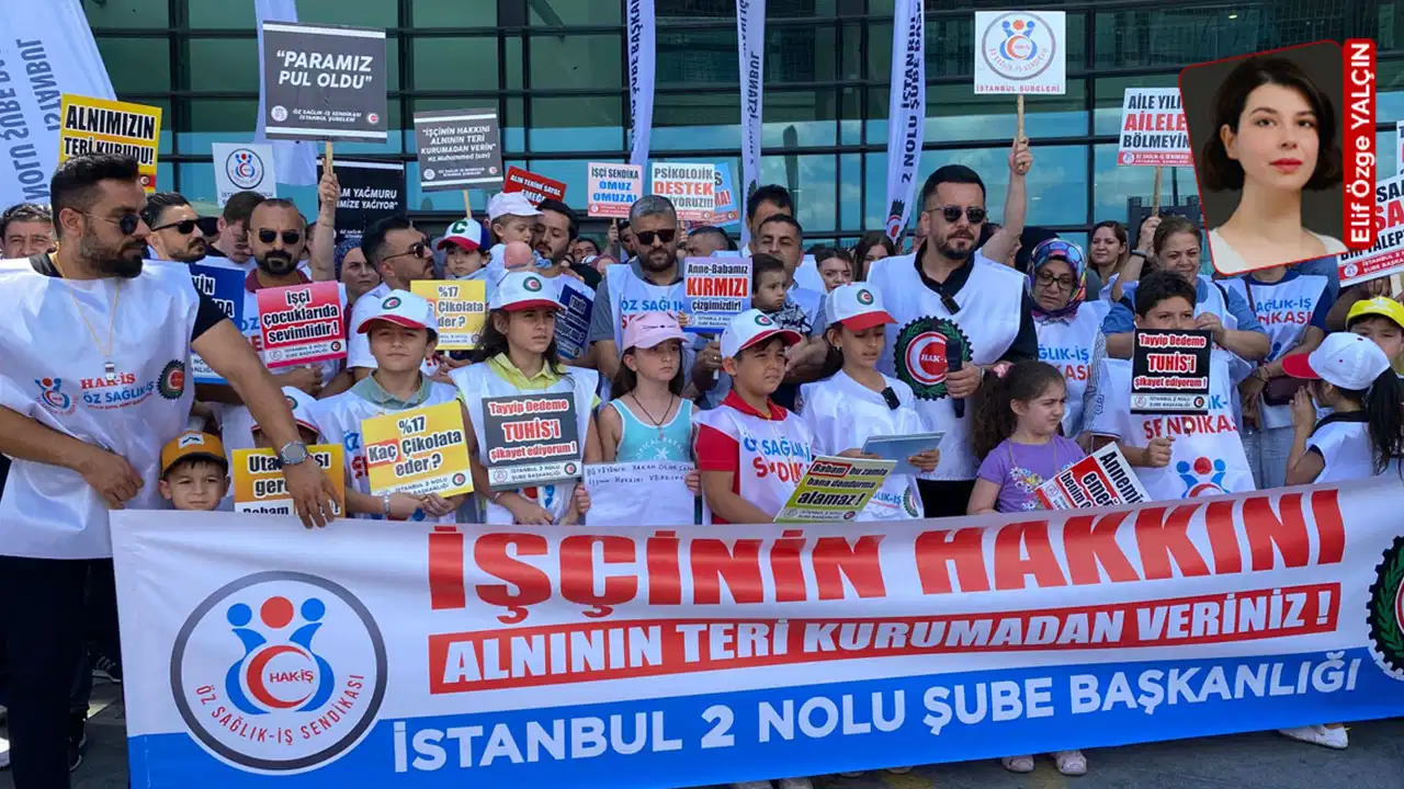 İşçi çocuklarından eylem: 'Anne ve babalarımızı üzmeyin'