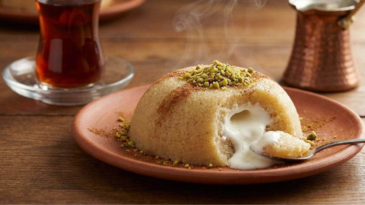 Dışı sıcacık gelenek, içi buz gibi modernlik: Dondurmalı irmik helvası tarifi