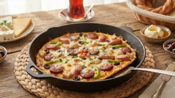 Tek tavada efsane lezzet: Pizza omlet tarifi