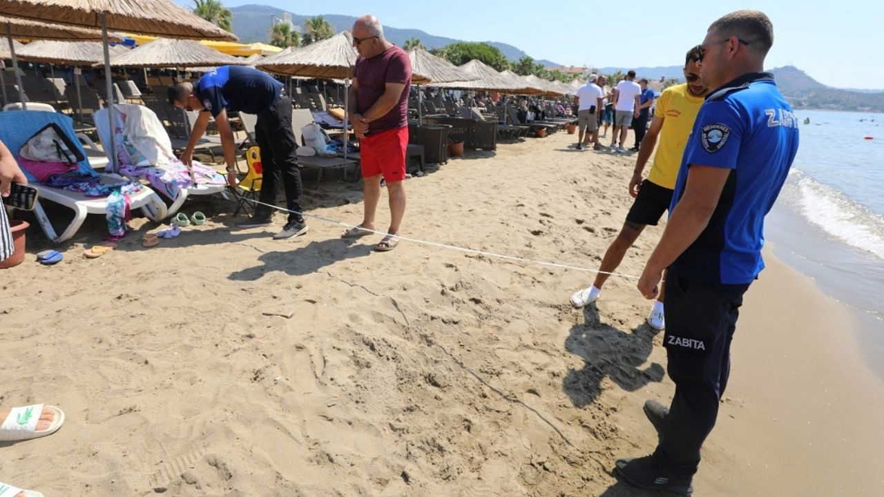 Menderes Belediyesi’nden şezlong operasyonu