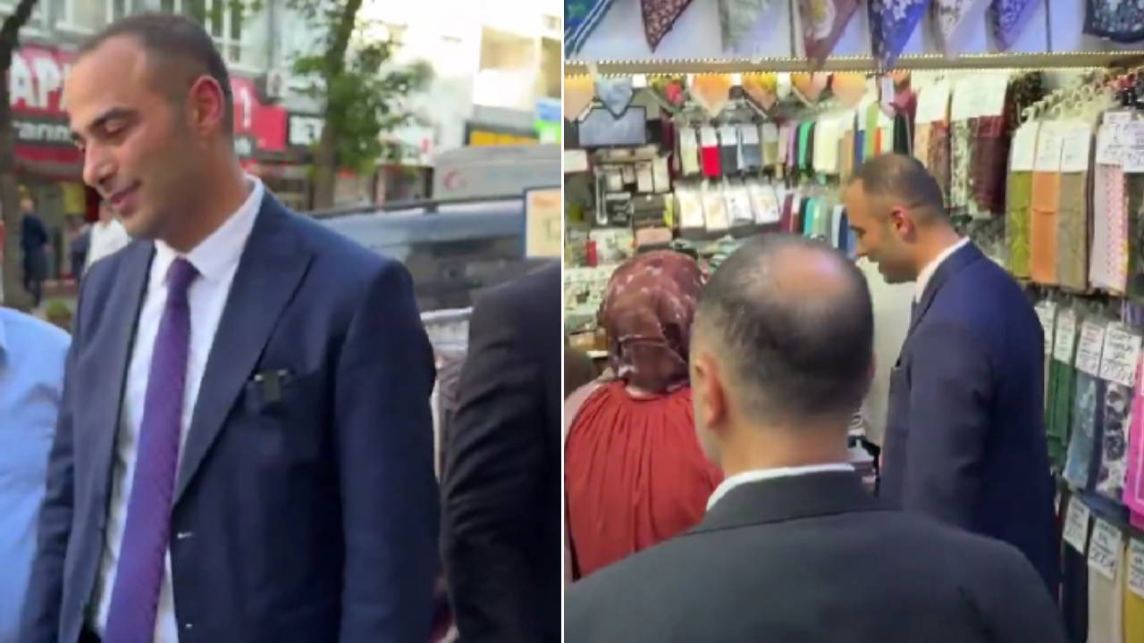  AKP'li Gaziosmanpaşa Belediyesi Başkanvekili Eray Karadeniz, seçilmiş başkan gibi sokakları dolaştı 