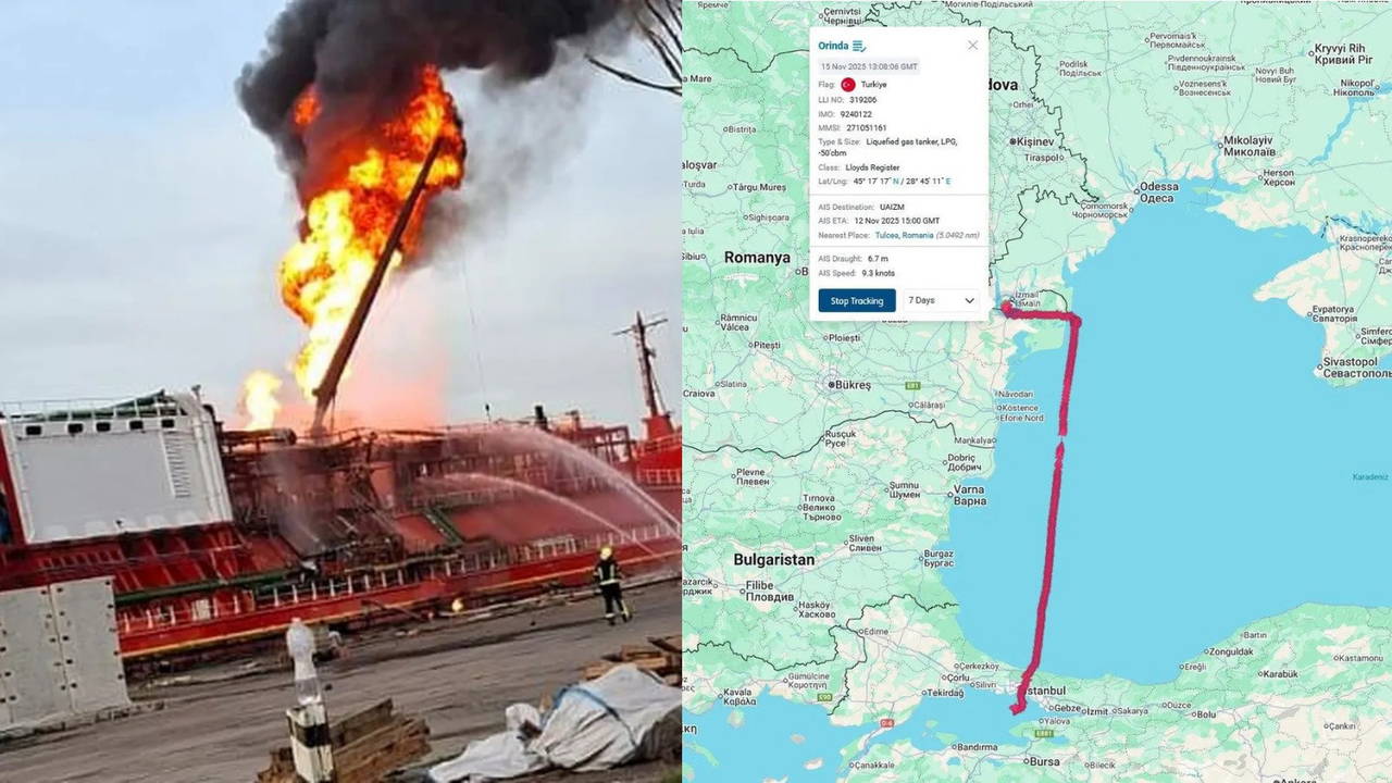 Türk bayraklı gemi İHA saldırısında hedef alındı