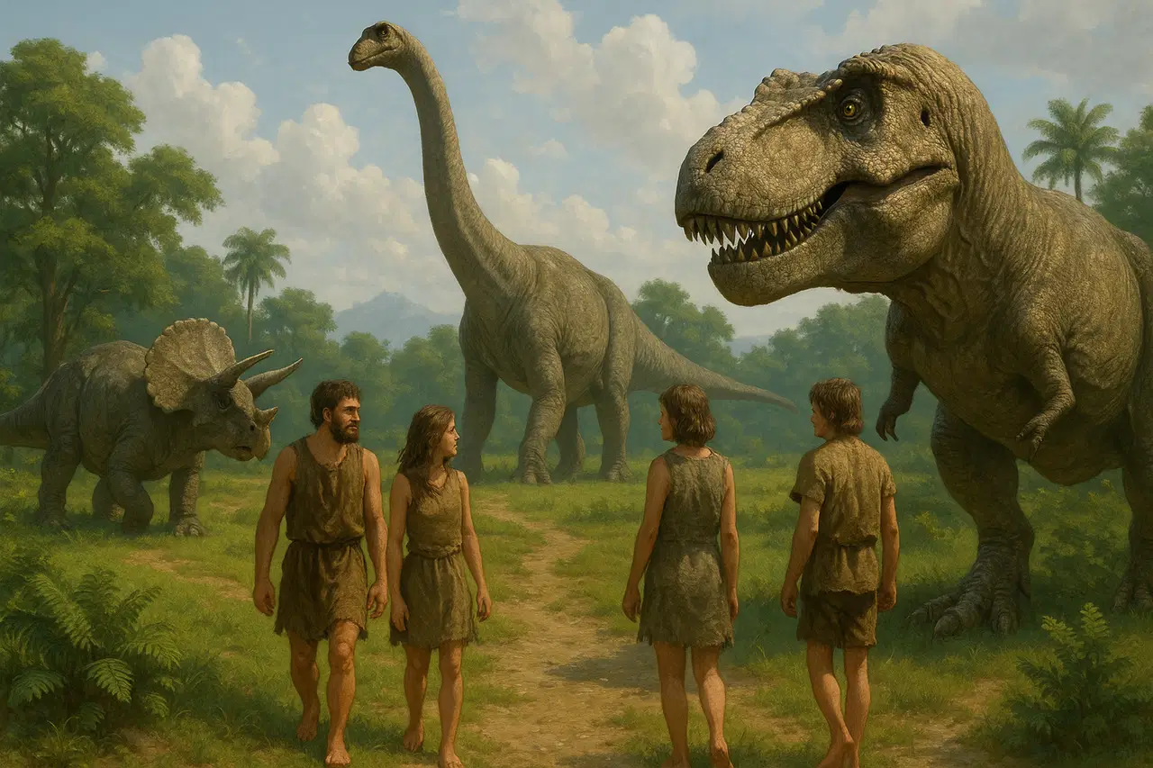 Bilim insanlarından çarpıcı senaryo: Dinozorlarla yaşasaydık ne olurdu?