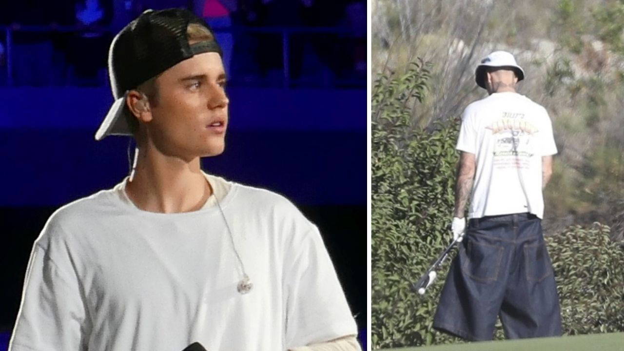 Justin Bieber golf sahasına tuvaletini yaparken yakalandı