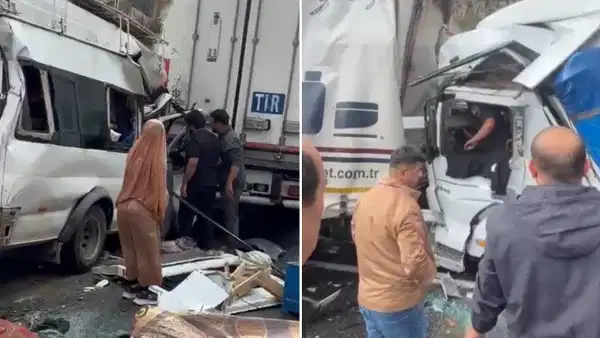 Mersin'de zincirleme trafik kazası: Çok sayıda yaralı var!
