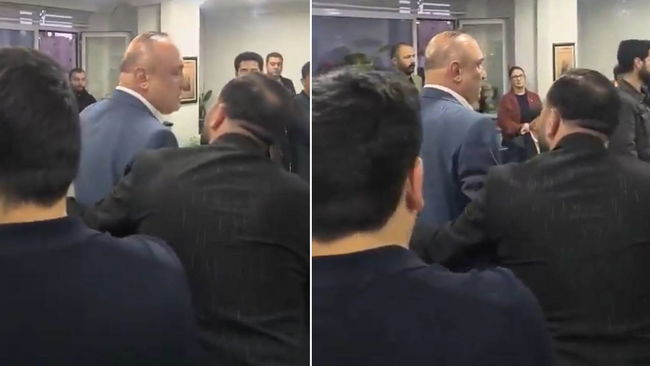 CHP Gaziantep Milletvekili Melih Meriç'e parti binasında protesto