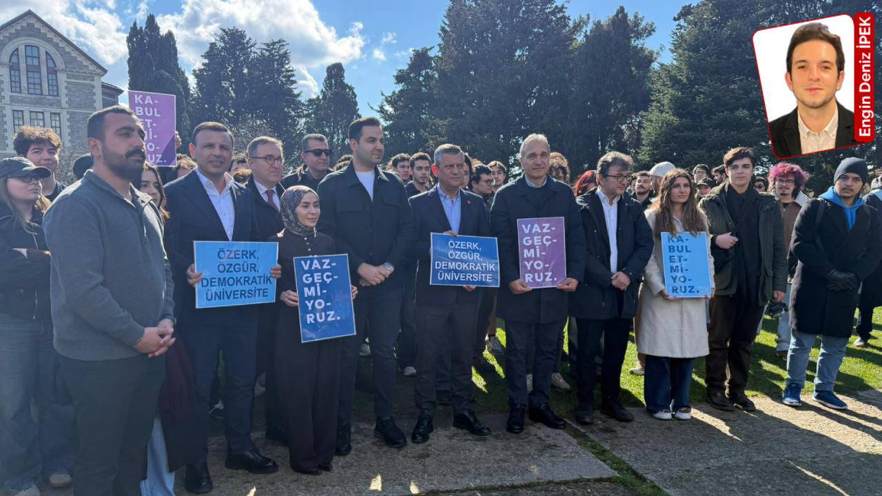 CHP lideri Özgür Özel, Boğaziçi Üniversitesi'nde... Akademisyenlerin nöbetine destek veriyor!