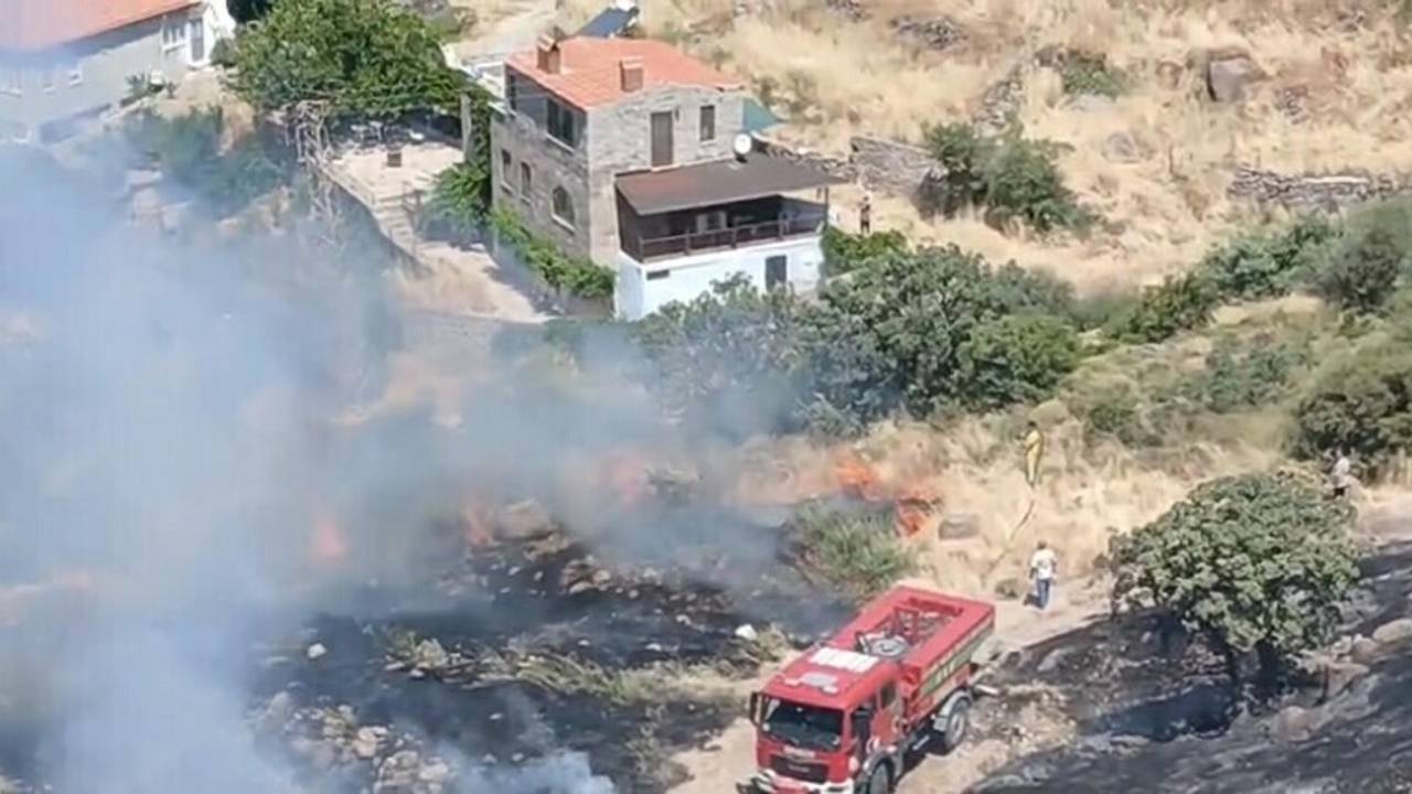 Çanakkale'de makilikte yangın