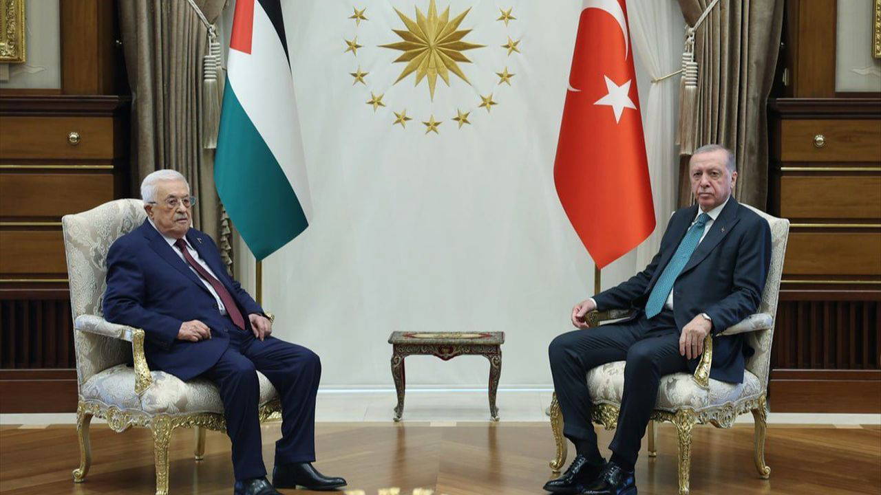 Erdoğan ile Abbas, Ankara'da bir araya geldi