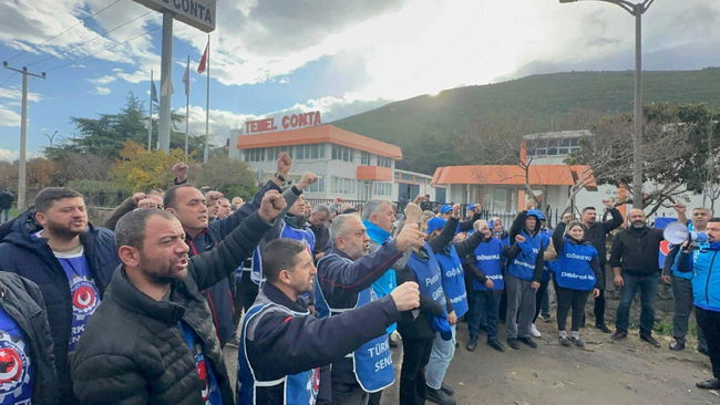 Grevdeki işçilerin evlerine şafak operasyonu