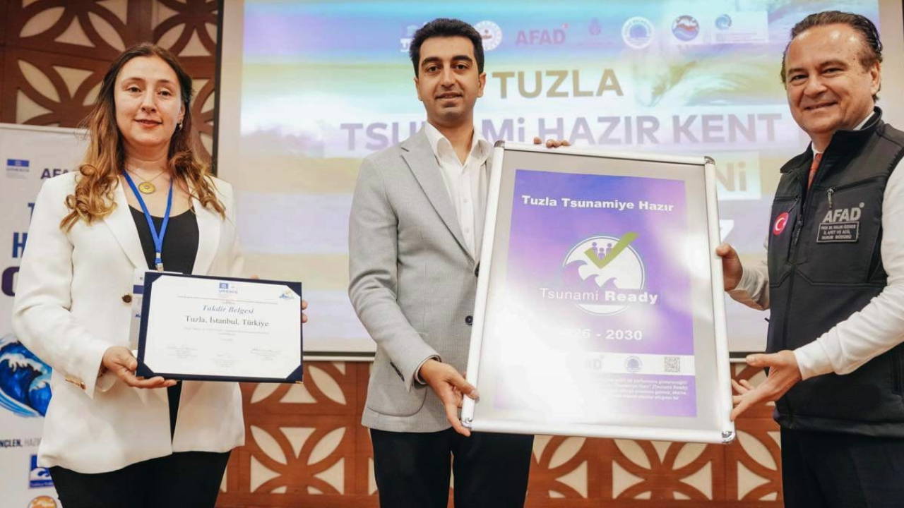 Tuzla’ya UNESCO tarafından 'Tsunamiye Hazır Kent' sertifikası verildi