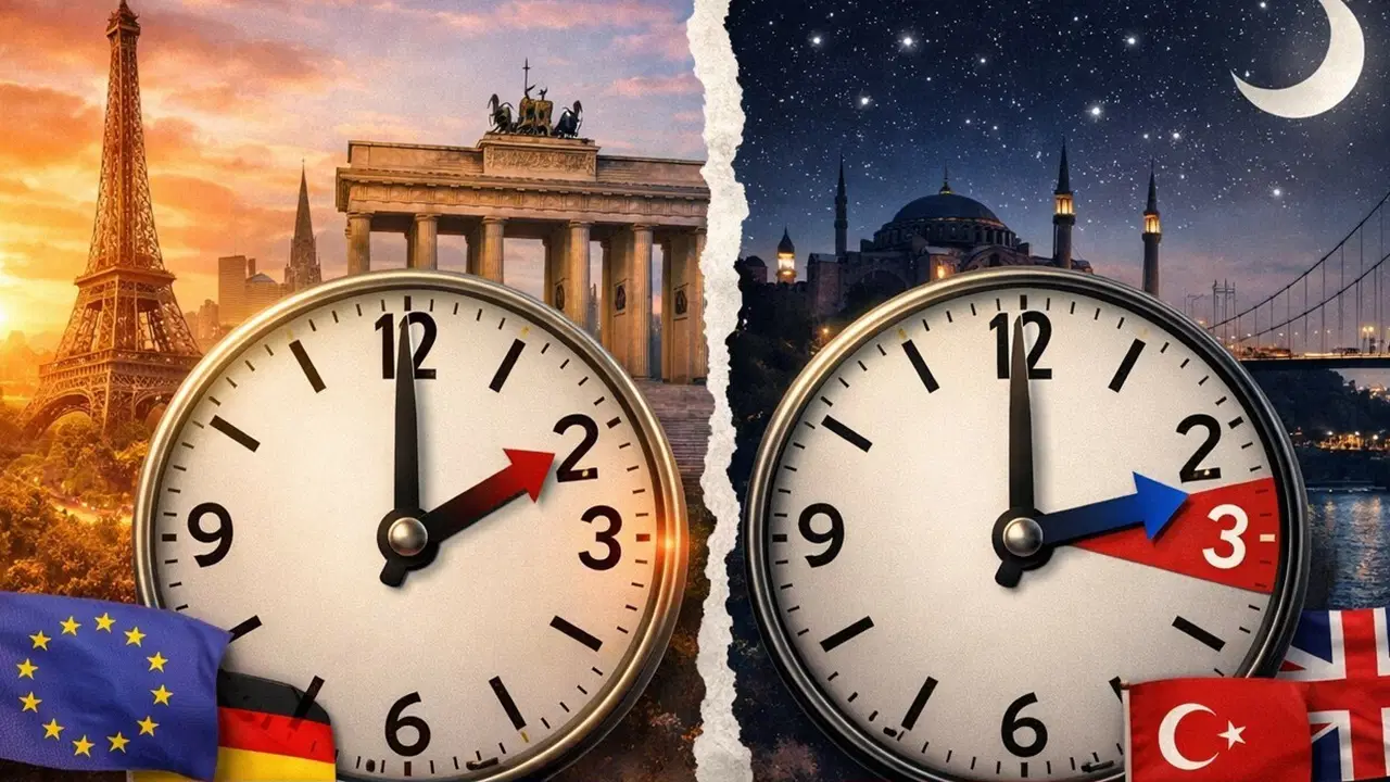 Avrupa 'yaz saatine' geçti: Birçok ülke ile Türkiye arasındaki saat farkı 1'e düştü