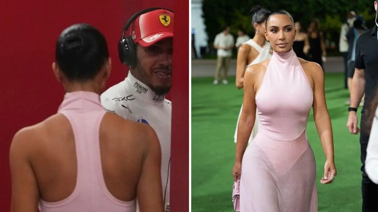 Kim Kardashian'dan sevgilisi Lewis Hamilton'a destek: Yarış alanının yıldızı oldu